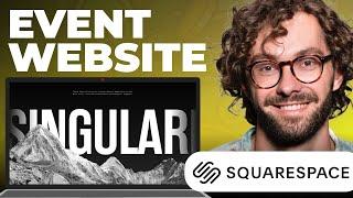 How To Make Event Website on Squarespace - Full Tutorial