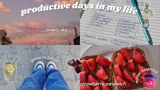 Productive Days In My Life ️ Study Vlog 🫧tuition ,music ,anime ,pretty sky ,bio ,student life 