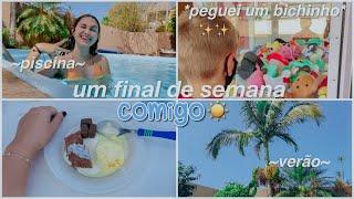 um final de semana comigo ~piscina, calor, família…~