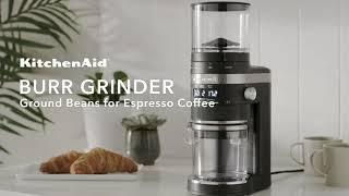 KitchenAid® Burr Coffee Grinder: Ground Beans for Espresso Coffee