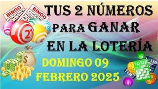 Tus 2 NÚMEROS para GANAR FIJO a la LOTERÍA este DOMINGO 09 de FEBRERO 2025