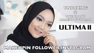 MAKEUPIN FOLLOWER INSTAGRAM: Unboxing & One Brand Makeup Tutorial (ULTIMA II) | VICTORIA NURVITA