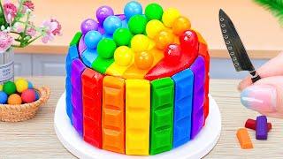 KITKAT Chocolate Rainbow Pop It Cake  Step-by-Step Miniature Cake Decorating  The Cake Corner