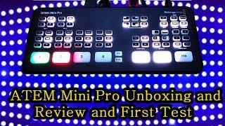 ATEM Mini Pro Unboxing and Review and First Test  Noor Media Solution