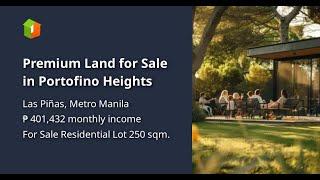 Premium Land for Sale in Portofino Heights