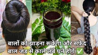 लंबे घने काले बालों का राज | Stop Hairfall | Homemade Herbal Hair Growth Oil |Hair Growth Tips