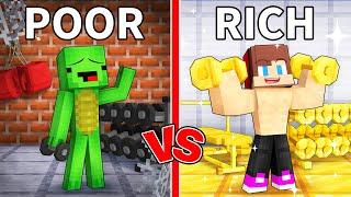 Mikey POOR vs JJ RICH Gym Survival Battle in Minecraft (Maizen)