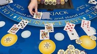 WINNING BIG IN $900,000 BLACKJACK SESSION WITH 30:1 SIDE BET WIN!