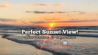 PERFECT SUNSET VIEWING ️ | SAN FABIAN BEACH, PANGASINAN @ Chrislee TV  (TRAVEL CONTENT)