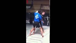 Doug 'Vicious' Viney sparring Vitor 'The Phenom' Belfort