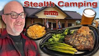 Stealth Camping at Outback Steakhouse  Horseheads, New York