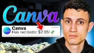 GANA 934$ MENSUALES CON CANVA  USANDO TU CELULAR | Dinero Online