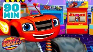 Blaze's ARCADE! ️ | Play Games with Blaze and the Monster Machines: Spin the Robot Wheel & MORE! 