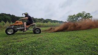 Testing SMALL Bore & BIG Bore pipes on my 521 SuperCub Banshee! (Which Performs better?)