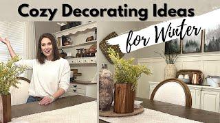 COZY DECORATING IDEAS FOR WINTER | DINING ROOM WINTER DECOR