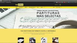 Cómo comprar Partituras en PDF y MIDI en tocapartituras
