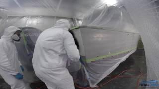 Boat Painting 101: Spraying the Topcoat