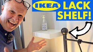 How it DOESN'T fall down! Putting up a IKEA LACK small floating shelf