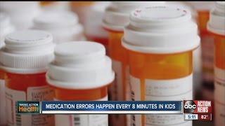 Medication errors frequent for children