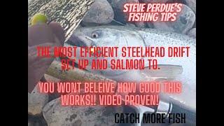 HOW TO TIE A LEADER FOR RIVER DRIFTING STEELHEAD IN THE NORH WEST AND SALMON TO, FISIHING WITH PROS.