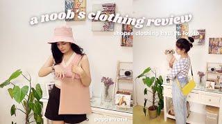 wearing my cheap  shopee clothing haul irl | honest review by a noob  | dresses, pants, tops uwu