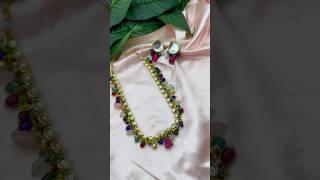 Beautiful Kundan necklace #jewellery #earrings #trending #trendingshorts #shirts #viralvideo #love