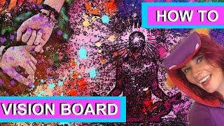 how to make a vision board  ( cosmic ordering ) @RazDazThemArt