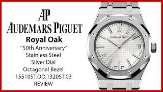 ▶Audemars Piguet Royal Oak 50th Anniversary StainlessSteel Silver Dial 15510ST.OO.1320ST.03 - REVIEW