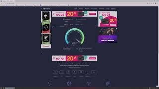 Test światłowód prędkość 600 Mb/s