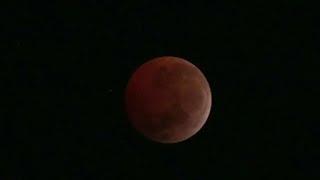 March 2025 "Blood Moon' turns red during lunar eclipse