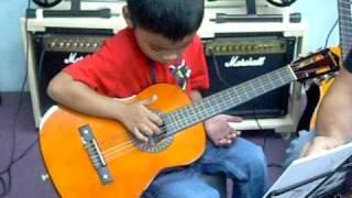 Daniyal's First Guitar Lesson