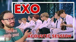 EXO 엑소 - Acoustic Session  first time reaction