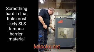 A locked SLS safe