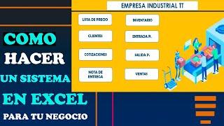 Como hacer un Sistema en Excel para administrar tu negocio paso a paso