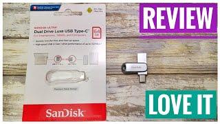 REVIEW SanDisk 64GB Ultra Dual Drive Luxe USB Type C and USB A  LOVE IT