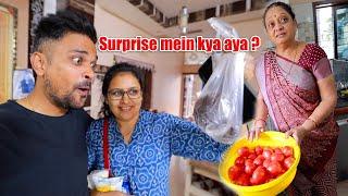 jaydeep ko badi surprise mili aur mummy laye colour vale tomato !