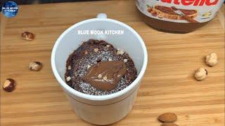 NUTELLA MUG CAKE RECIPE IN 1 MINUTE || BLUE MOON KITCHEN #shorts #youtubeshorts #short