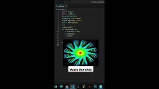 Amazing Rotating Python Graphics Design using Turtle #python #pythonshorts #coding #viral #design