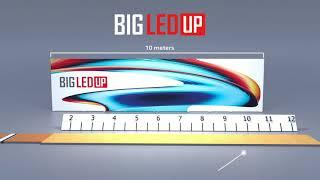 10 Meter mobile LED Leuchtwand BLUP BIGLEDUP Animation