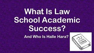 Introduction to Professor Hara's Law School Academic Success Program