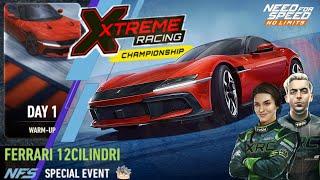 Xtreme Racing Championship  Day 1 warm-up | 2025 Ferrari 12Cilindri | NFS No Limits