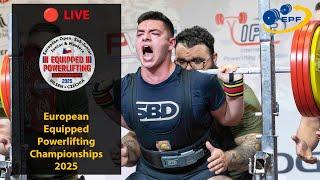  LIVE: Men SJr 83-120+kg  - 2025 European Equipped Powerlifting Championships