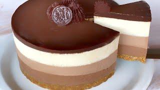 Triple Chocolate Cheesecake | no-bake