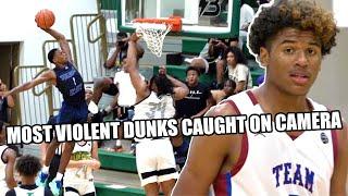 MOST VIOLENT DUNKS IN HS BASKETBALL HISTORY!