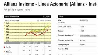 Analisi sul Fondo Pensione "Insieme" di Allianz + Confronto con Amundi