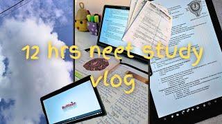 12hrs Neet study vlog| Neet 2026| Malayalam #vlog
