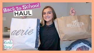 HUGE BACK TO SCHOOL SHOPPING HAUL - HOLLISTER, PINK, FOREVER 21, ABERCROMBIE & MORE!