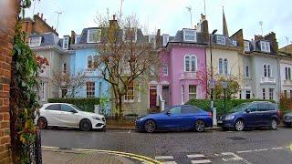 Queensway and Bayswater in the Rain - Walking Back Streets of London