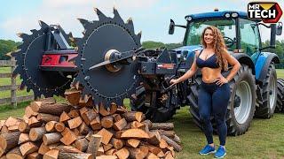 30 Mind-Blowing Firewood Processing Machines in Action! | Homemade Modern Chainsaw Machines #36