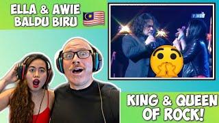 ELLA & AWIE - BALDU BIRU  | FEAT JOE WINGS | REACTION! KING & QUEEN OF ROCK!